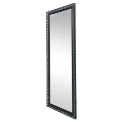 Spiegel mit Holzrahmen in Schwarz Silber - Aphrano