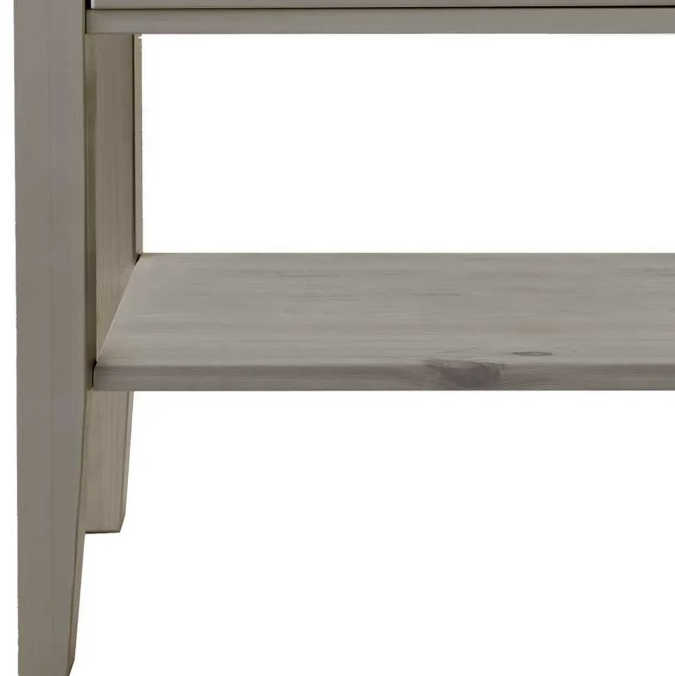 Spiegel mit Kommode Cempino in Grau (zweiteilig)