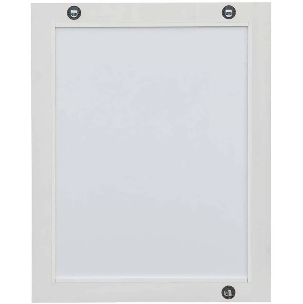 Spiegel mit weißem Massivholzrahmen - Indico