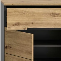 Spiegel und Schuhkommode Set - Norja (zweiteilig)