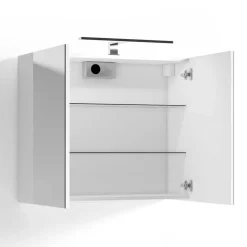 Spiegelschrank mit Doppeltür in Weiß - Niam