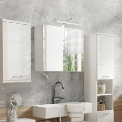 Spiegelschrank mit Doppeltür in Weiß - Niam