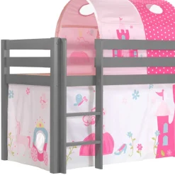 Spielbett für Prinzessin Zimmer mit Rutsche - Abelcaso