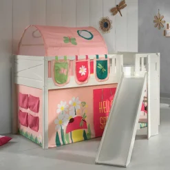 Spielbett mit schräger Rutsche Frühlingsmotive - Annimo