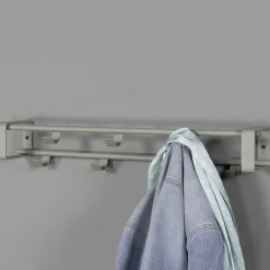 Stahl 7 Haken Garderobe in Graugrün - Azulon