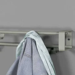 Stahl 7 Haken Garderobe in Graugrün - Azulon