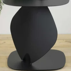 Stahl Beistelltisch in Schwarz pulverbeschichtet - Acapella