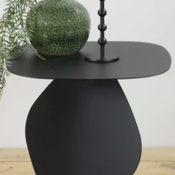 Stahl Beistelltisch in Schwarz pulverbeschichtet - Acapella