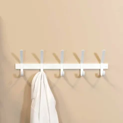 Stahl Hängegarderobe in Weiß - Adagios
