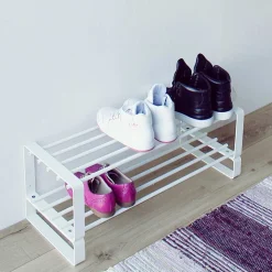 Stahl Schuhregal in Weiß - Torosma