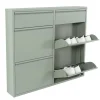 Stahl Schuhschrank in Graugrün - Ciudad