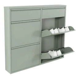 Stahl Schuhschrank in Graugrün - Ciudad