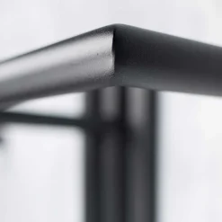 Stahl T-Design Wandgarderobe in Schwarz - Brittania