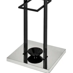 Standgarderobe Zaceta in Schwarz Hochglanz