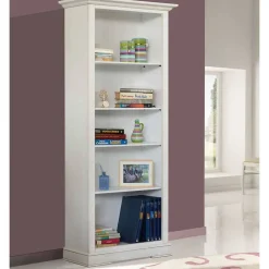 Standregal mit fünf Fächern in Antikweiß - Annot