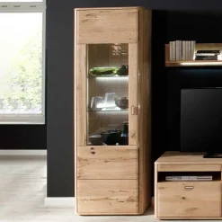 Standvitrine aus Balkeneiche - Destal