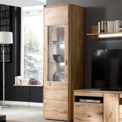 Standvitrine aus Balkeneiche - Destal