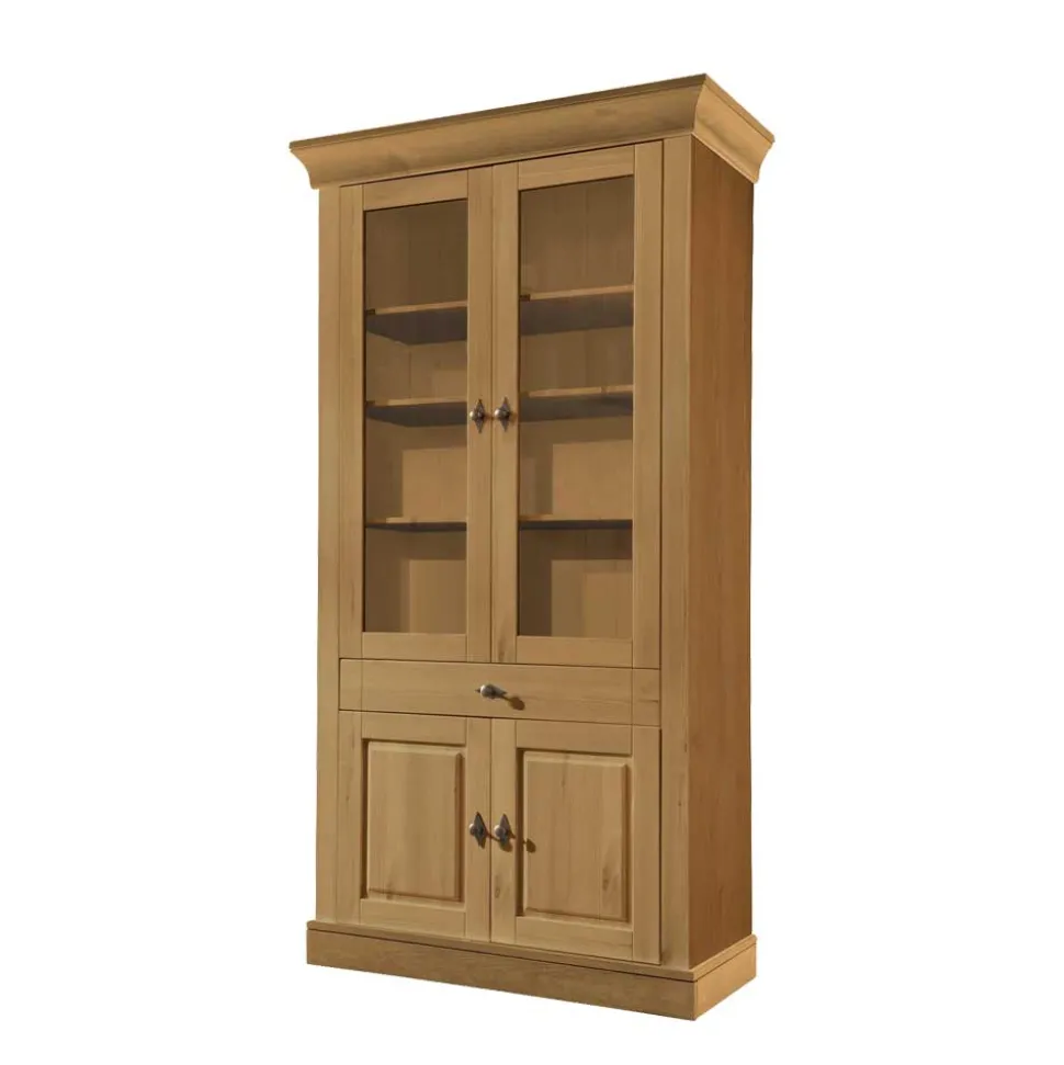 Standvitrine Piatra aus Kiefer teilmassiv