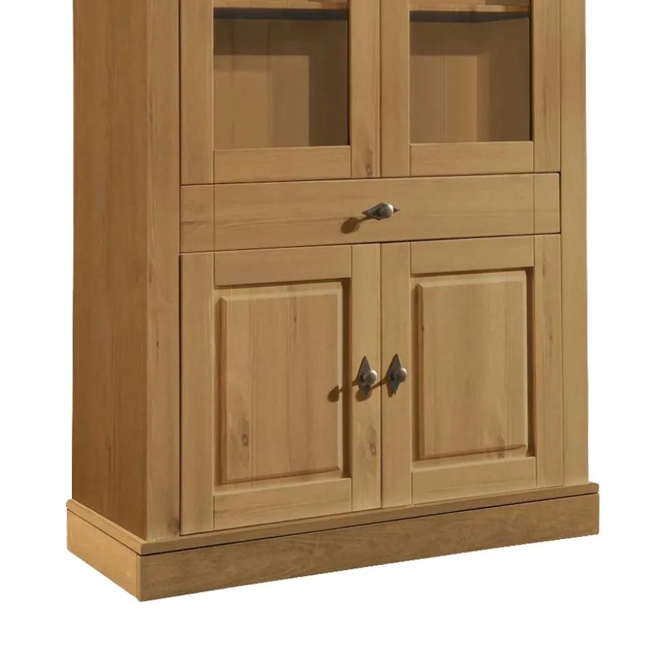 Standvitrine Piatra aus Kiefer teilmassiv