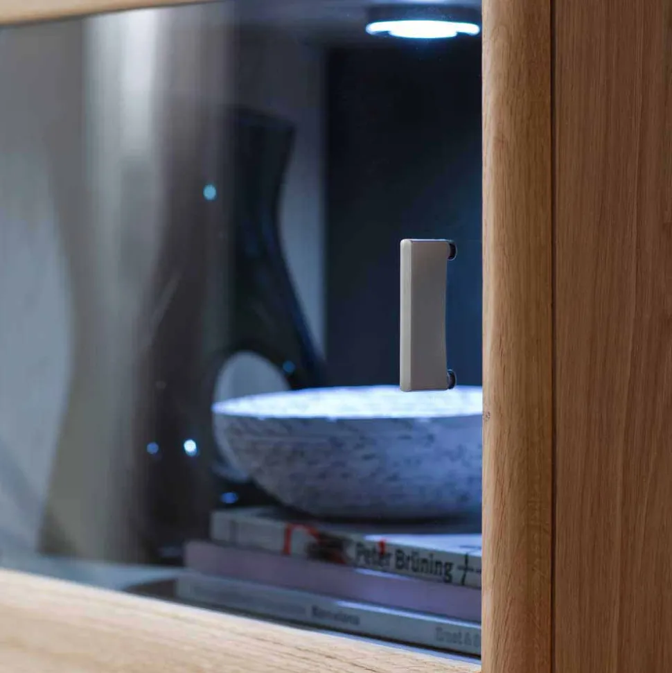 Standvitrine Vernella aus Eiche hell geölt