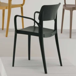 Stapelbare Armlehnenstühle aus PP - Heraklion (4er Set)