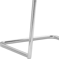 Stapelbarer Freischwinger Stuhl in Schwarz - Campane