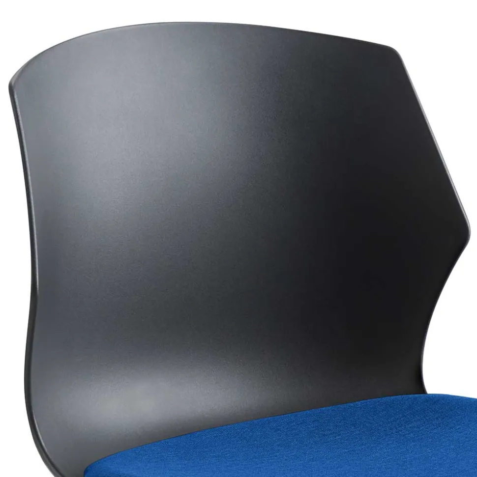 Stapelbarer Stuhl in Anthrazit & Blau - Ernestan