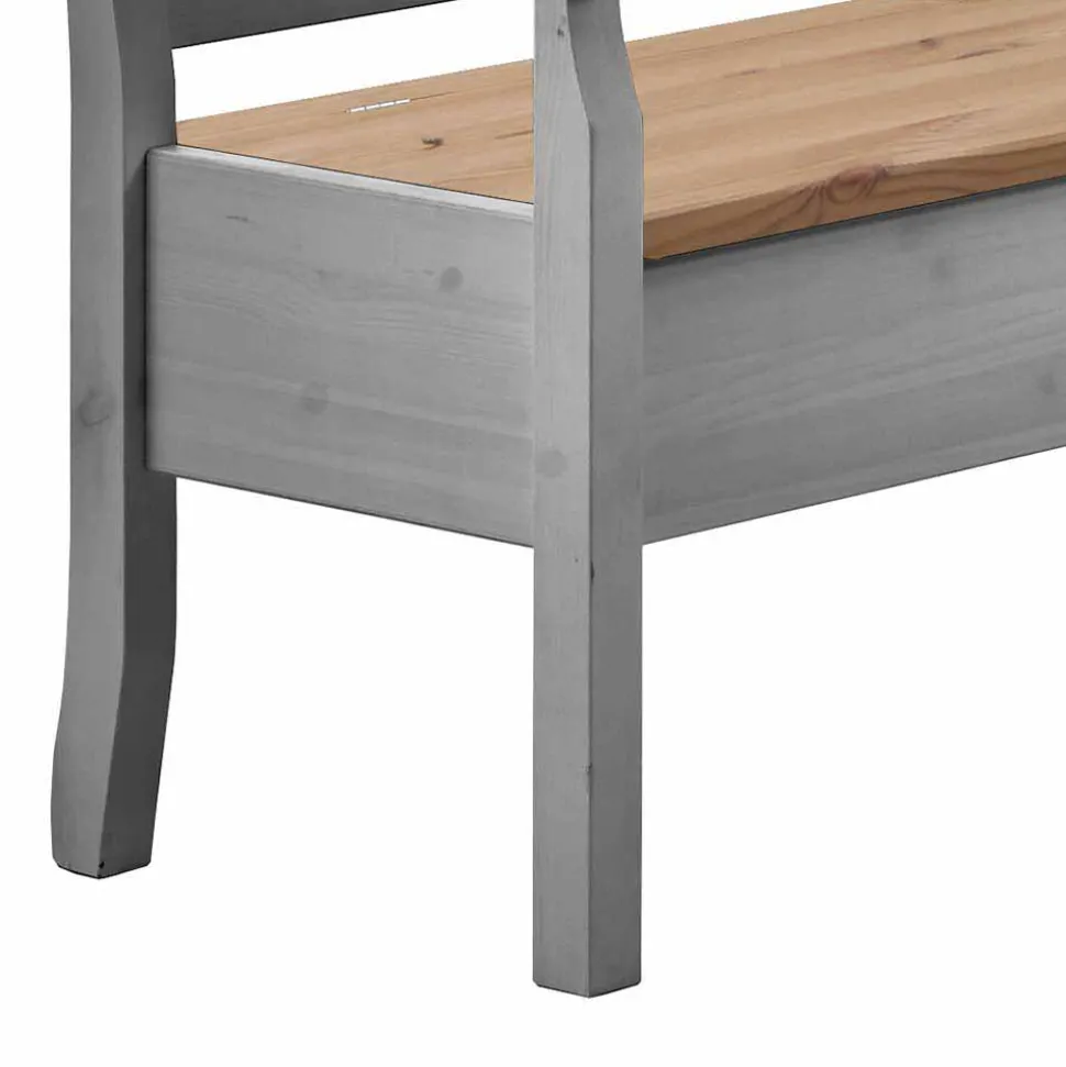 Stauraum Eckbank Jytte in Grau mit Braun