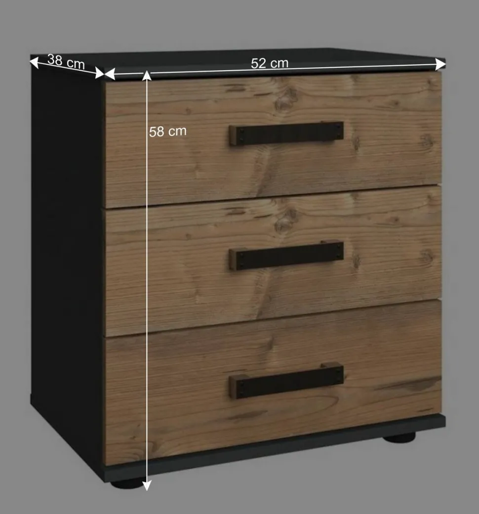 Stauraumbett in Tanne Holzoptik - Ardila