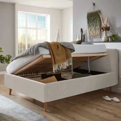 Stauraumbett mit Lattenrost und Bettkasten - Sharko