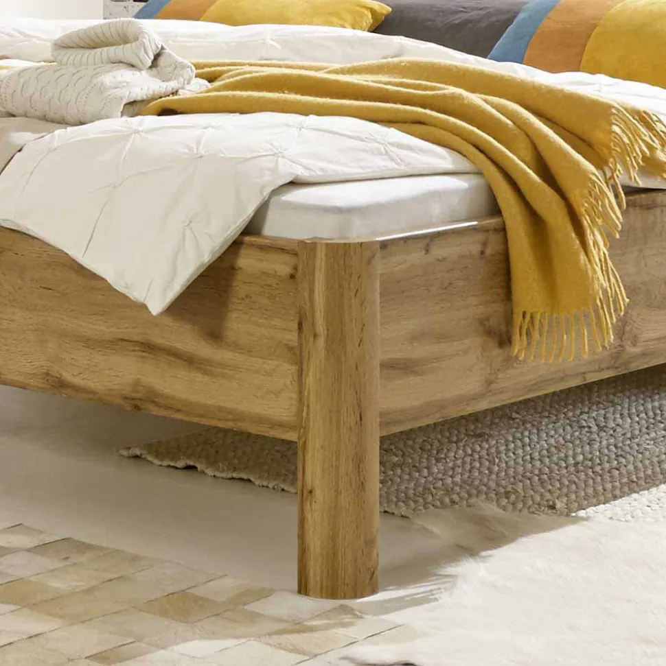 Stauraumbett Neriman und Nachtkommoden Set (dreiteilig)