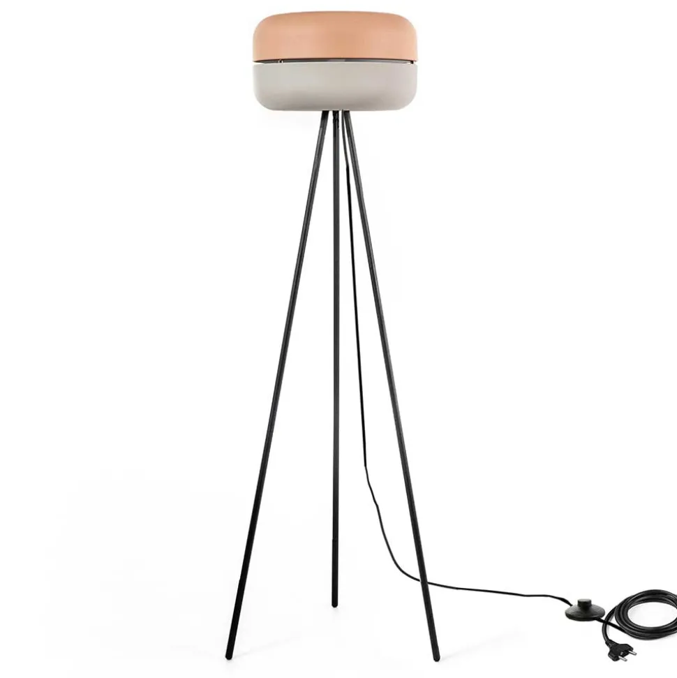 Stehlampe in Rosa & Grau Metall - Corretto