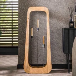 Stehleuchte aus Mangobaum Massivholz - Capitan