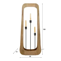 Stehleuchte aus Mangobaum Massivholz - Capitan