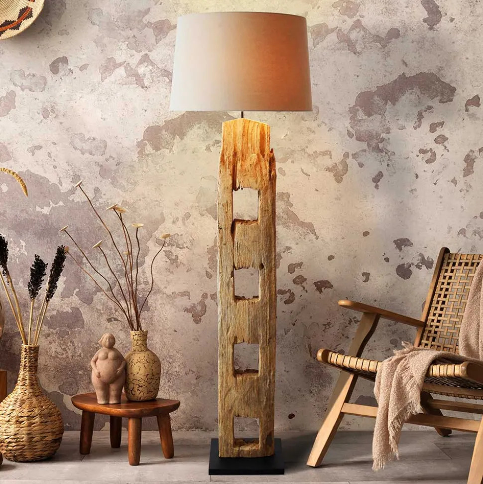 Stehleuchte mit Treibholz Fuß - Jendras