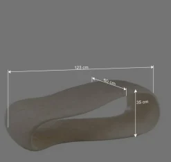 Stein Wohnzimmertisch Sunderland in Grau