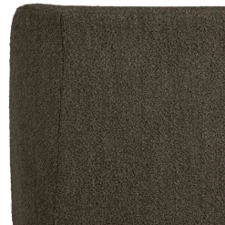 Stühle aus braunem Boucle Stoff - Convilla (2er Set)