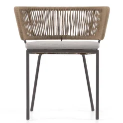 Stühle aus Kordelgeflecht Beige - Wanisha (4er Set)