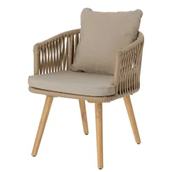 Stühle aus Kordelgeflecht & Holz - Movement (2er Set)