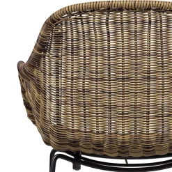 Stühle aus Kunstrattan in Beigegrau - Simonas (2er Set)