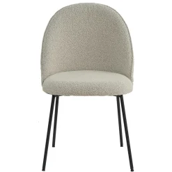 Stühle in Beigegrau mit Schwarz - Facanella (2er Set)