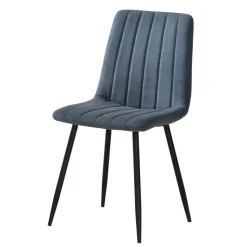 Stühle in Blaugrau und Schwarz - Filio (4er Set)