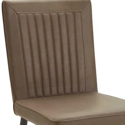 Stühle in Braun Kunstleder - Freiburg (2er Set)