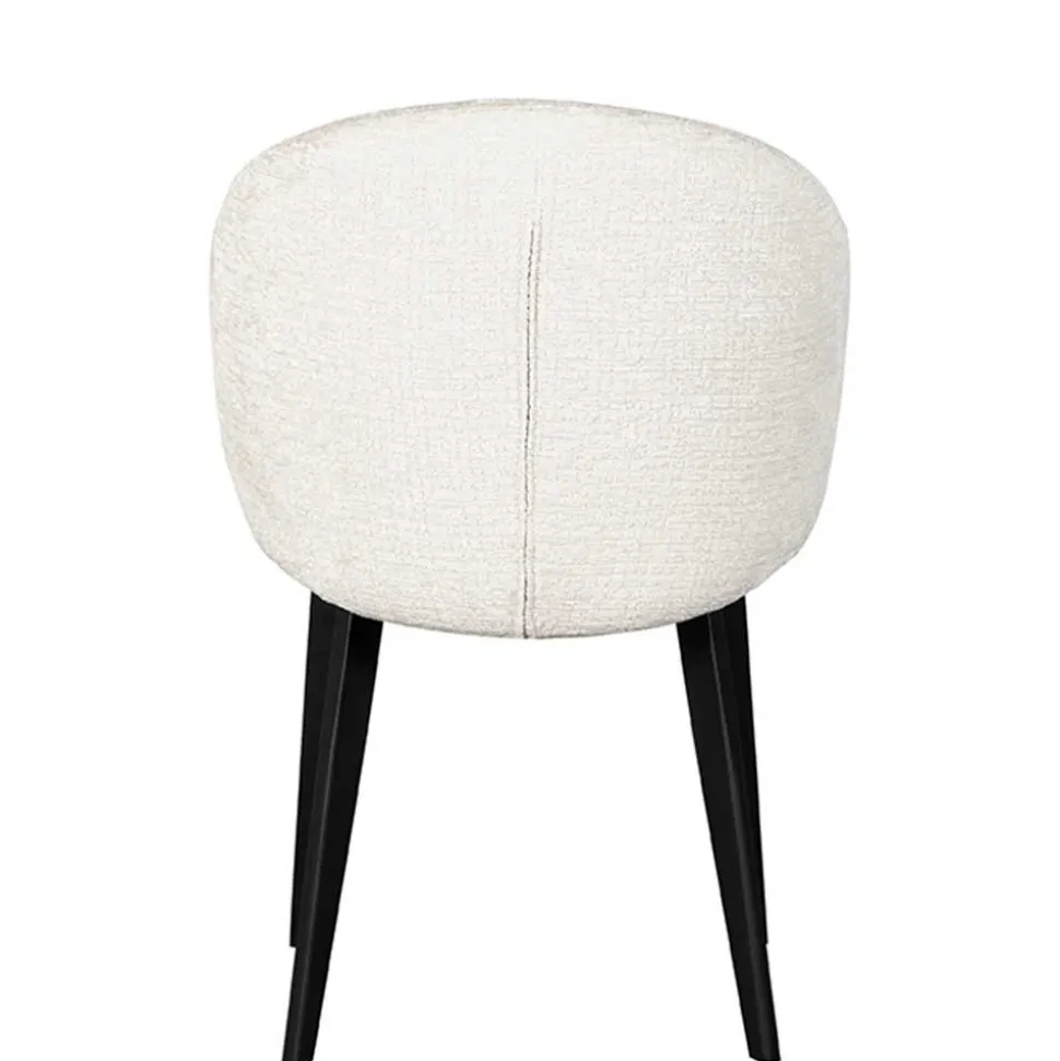 Stühle in Cremeweiß Struktursamt - Levetreal (2er Set)