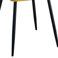 Stühle in Gelb Samtbezug - Bernadi (4er Set)