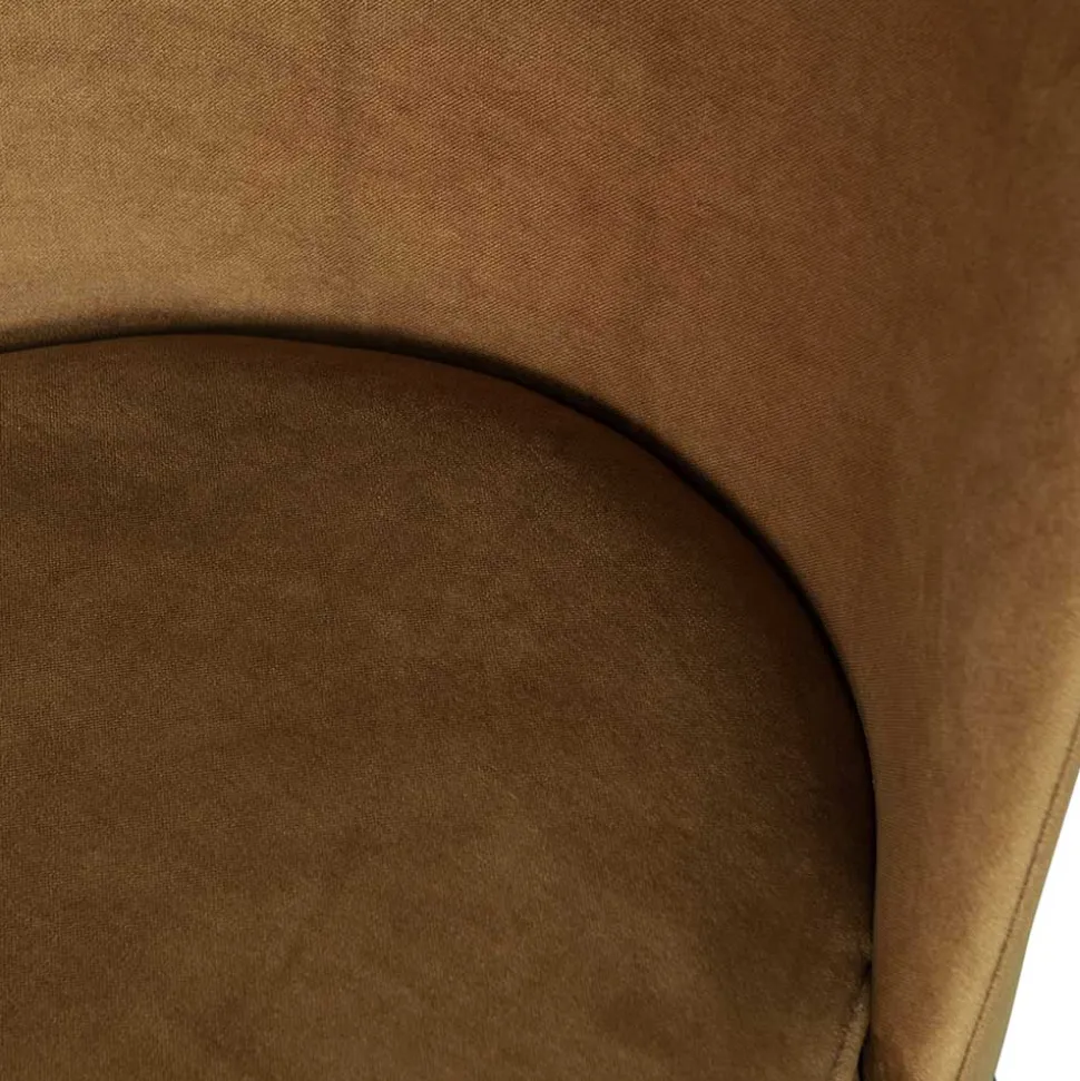 Stühle in Honig Gelb Samtstoff - Lagaska (2er Set)