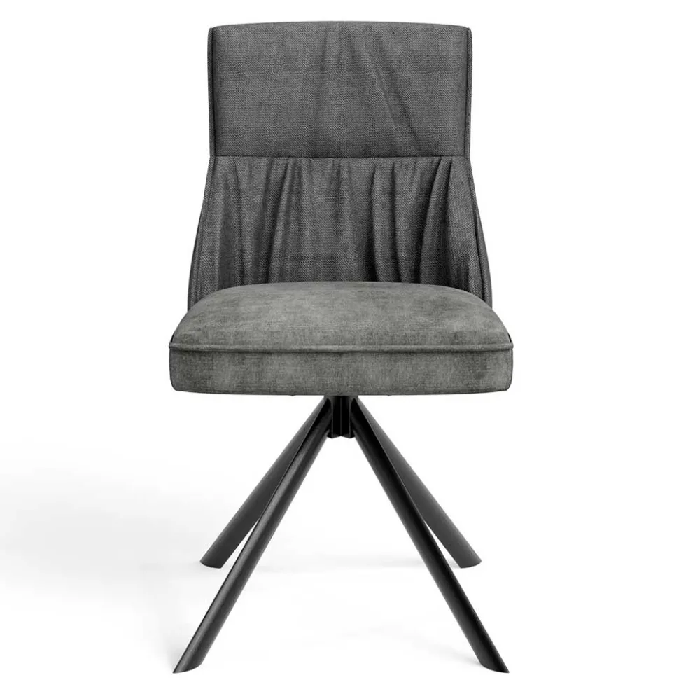 Stühle mit Federkern in Anthrazit - Markos (2er Set)