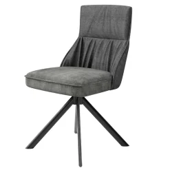 Stühle mit Federkern in Anthrazit - Markos (2er Set)