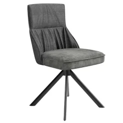 Stühle mit Federkern in Anthrazit - Markos (2er Set)