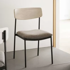 Stühle mit Polstersitz in Beige - Gora (2er Set)